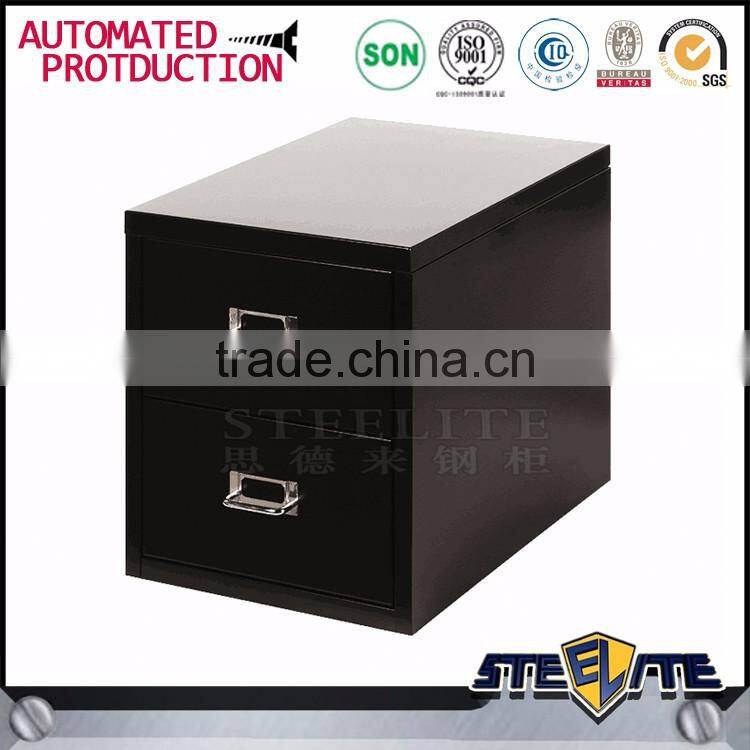 Space saving home furniture red color 2 drawer file cabinet