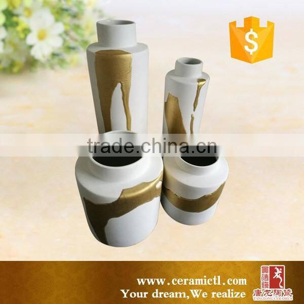 tall blue and white cylinder vase made in china ceramic tall vase