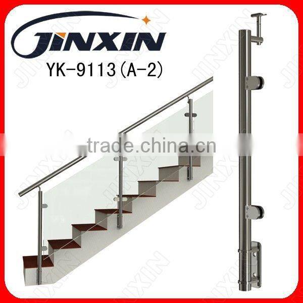 JINXIN customized glass fence_tempered glass fence panels stair railing cost