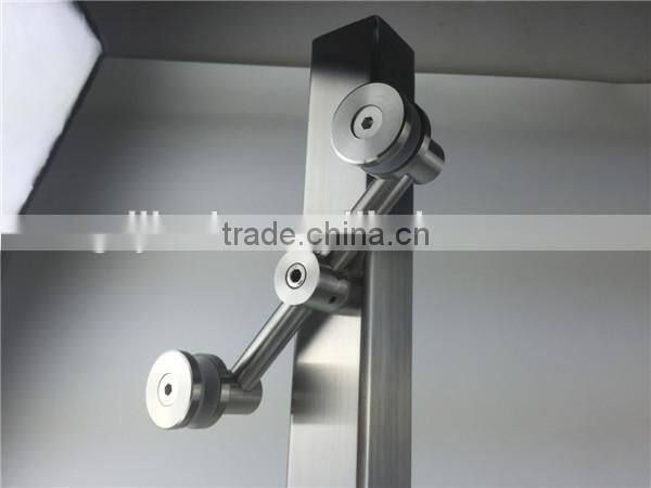 Stainless steel Square Glass Balustrade/Flat End Balustrade For Glass