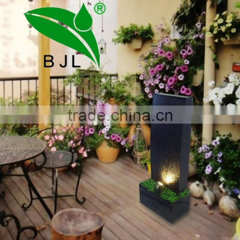 Interior decoration black cool indoor waterfall water wall