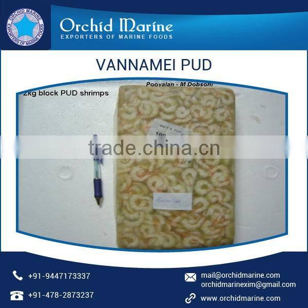 Hygienically Frozen Vannamei PUD Shrimps for Export Supply