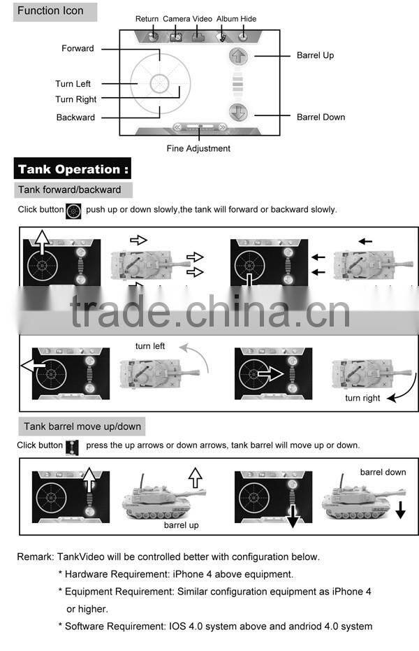 Jinxingda JXD JD805 Real-time Video WIFI RC Tank With Camera