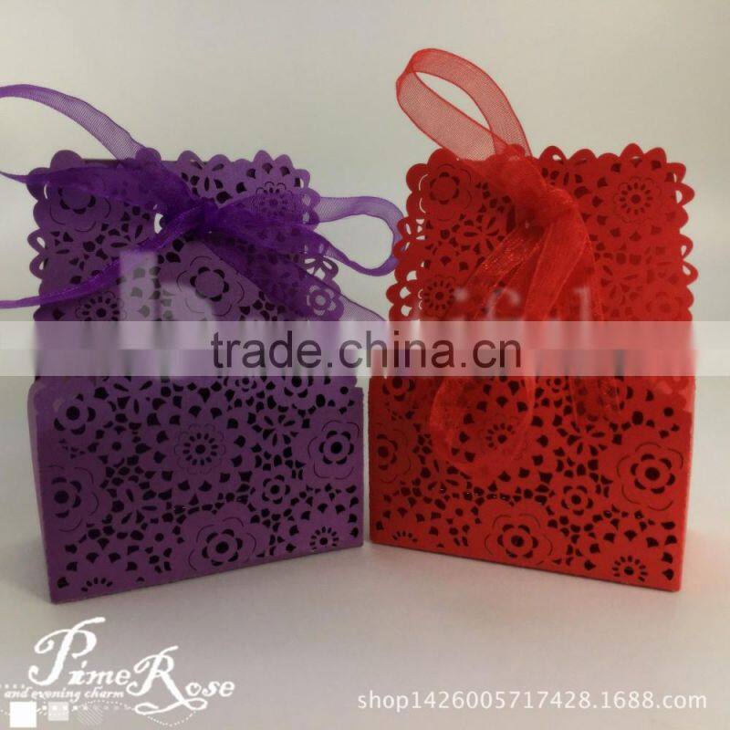 foldable sweet wedding candy box romantic paper wedding box