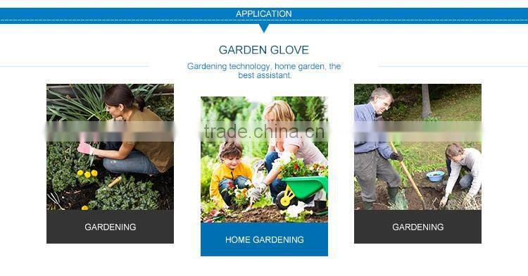 Drill cotton and PU leather garden gloves