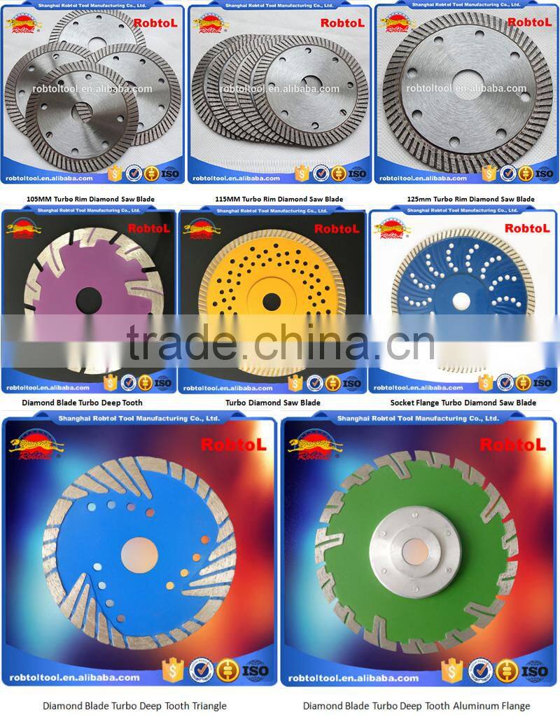 4" 105mm Turbo Rim Wave Diamond Saw Blade Angle Grinder Circular Cutting Disc Disk Wheel Universal Stone Brick Block Concrete