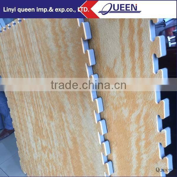 EVA Wooden pattern Mat /wood grain mat for promotion