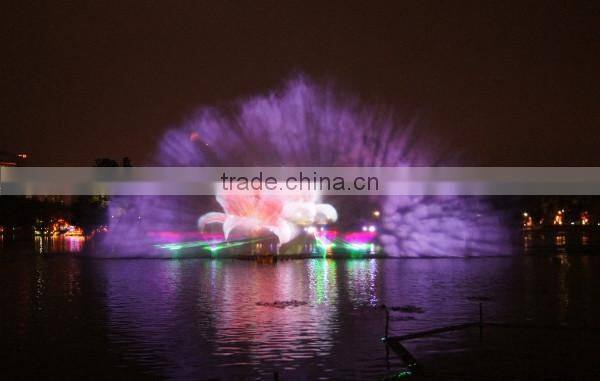 Big fountain movie water screen for projector