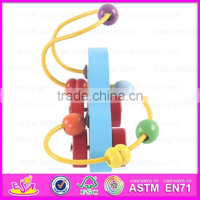 2016 brand new wooden beads toy, educational wooden beads toy, preschool wooden beads toy W11B085
