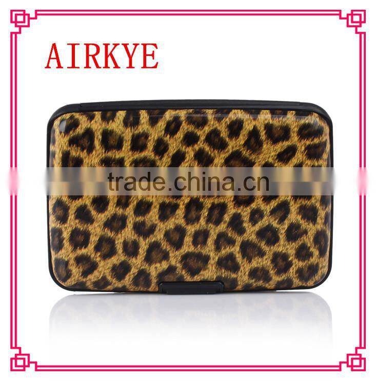 High quality RFID aluminum business credit card holder wallte