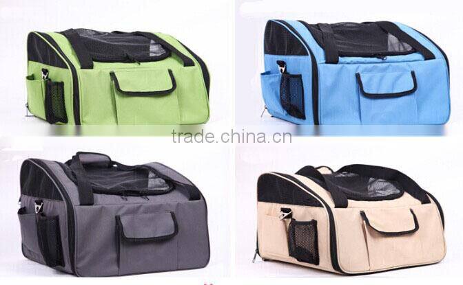 Two carry functional handle seat pet carrier for car
