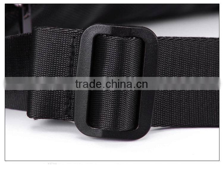Outdoor sport black waist bag for men