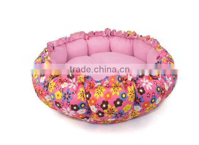 Wholesale super thick flannelette material indoor sleeping pet bed