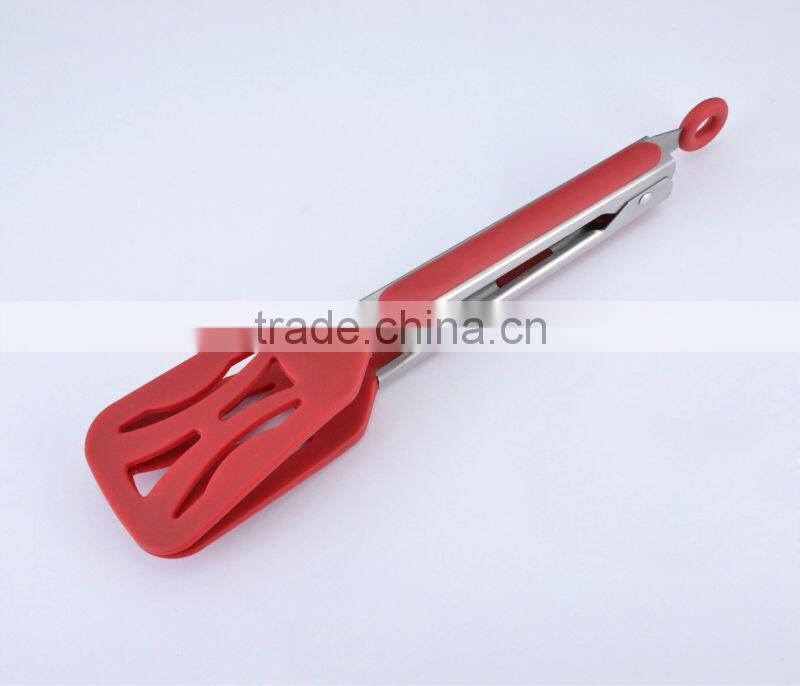 12" Silicone Cooking Tongs/Silicone Kitchen Tongs With Soft Grip Handle HFT-S06C