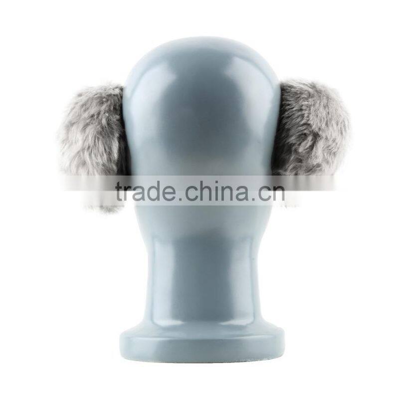 Unisex Winter Earwarmers Faux Fur Sound Proof Earmuff Headphone Muffs Winter Ear Cover Earcap