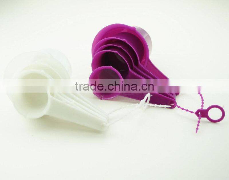 47064 Set of 5 pcs Plastic Kitchen Baking Measuring Measure Spoon Cup Set NEW