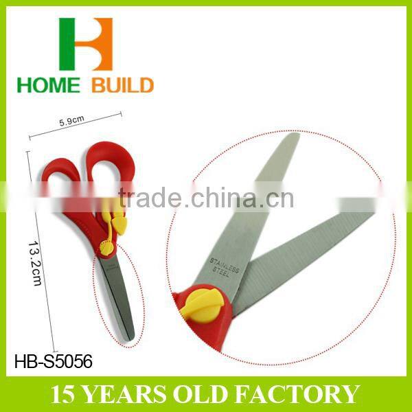 Factory price HB-S5056 5'' Stainless Steel Student Scissors with safety Lock