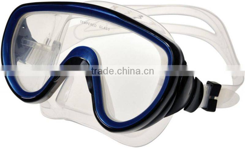 Changeabele strap double transaprent lens diving mask