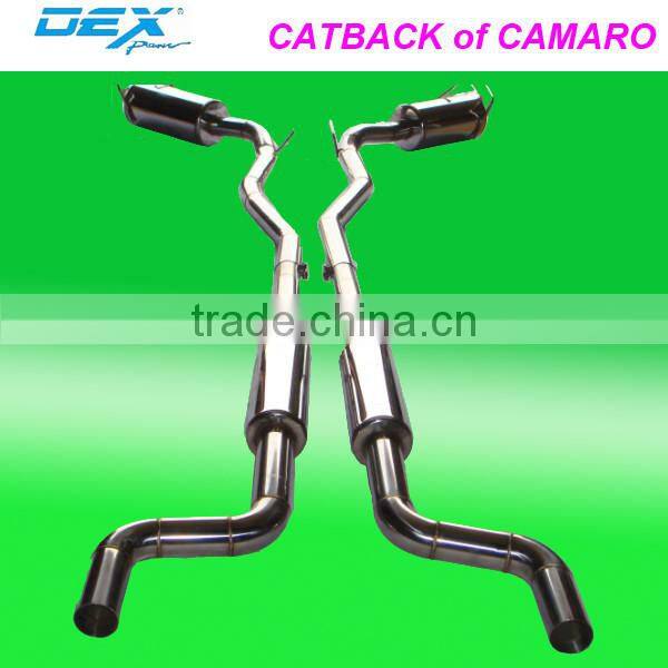 racing car part stainless steel catback for CAMARO