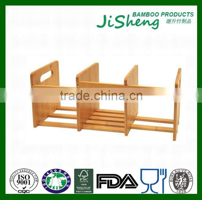 Multifunctional bamboo stationary organizer office stationary storage box