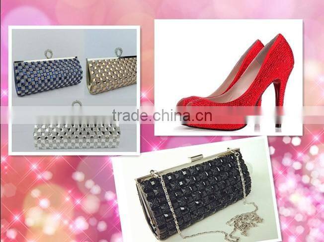 Bridal crystal rhinestone net mesh WRT-011