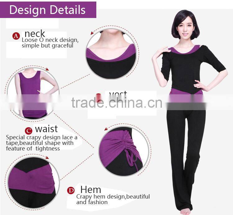 Professional lycra yoga pants 2016 with soft spandex yarn