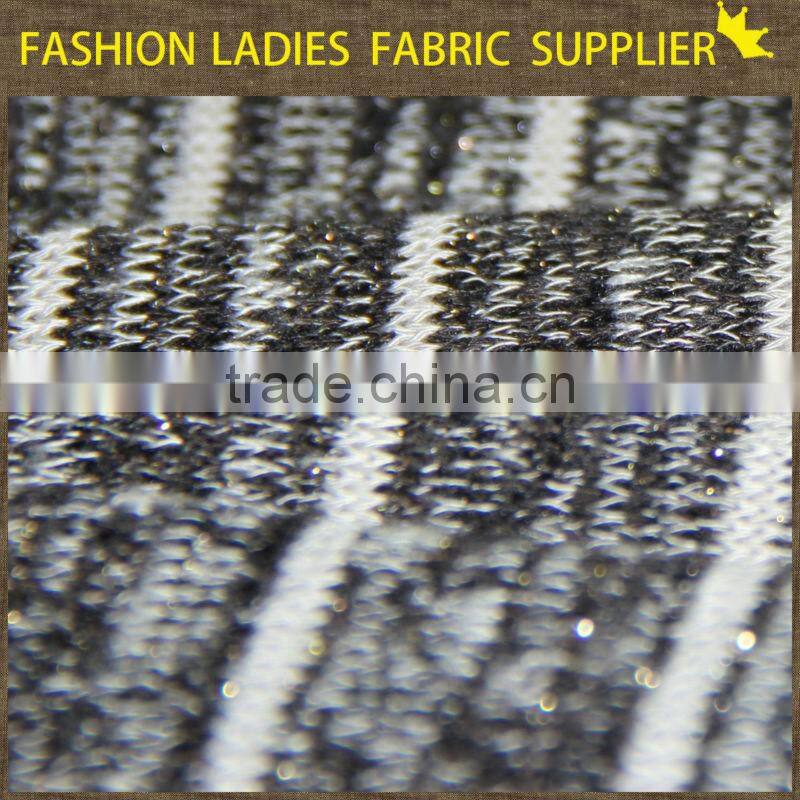 shaoxing textile poly/ctn garments fabric,jacqaurd fabric,ladies' wearing fabric 270gsm jacquard fabric price per m