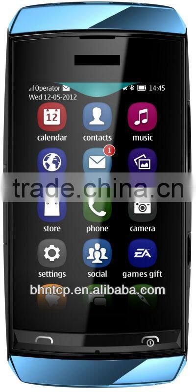 GSM Brand New Cellphone Asha with Camera 2MP Quad-band GPRS and WIFI