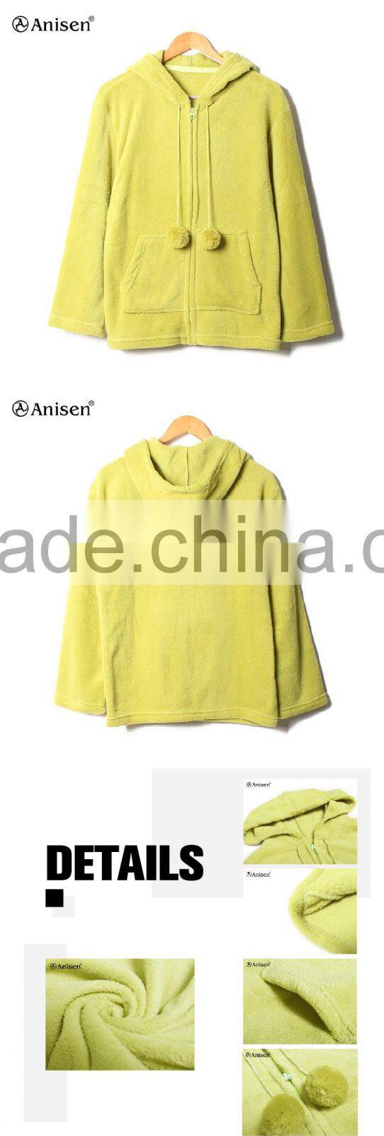 best clothing item printing yellow fleece sleepwear