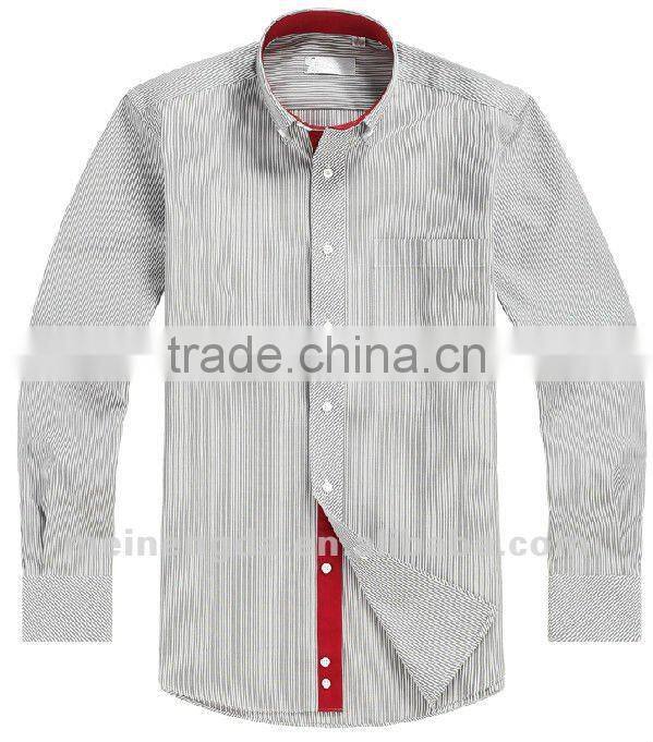 different color in collar stylish men shirt