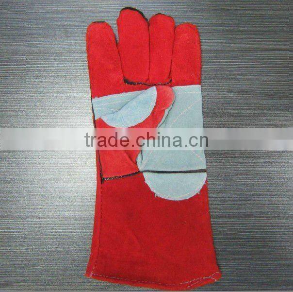 Export industrial cow leather safety gloves/ welding gloves