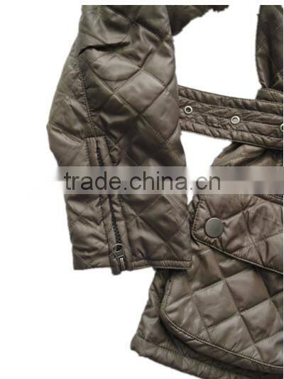 Warm male & female winter quilted jacket coat