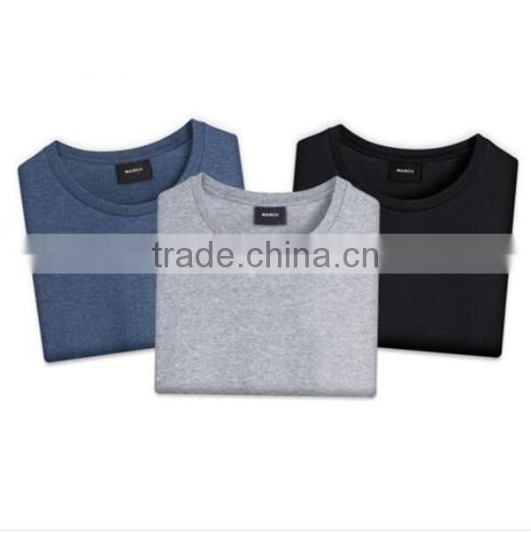 Hot sale round neck slim fit men t shirt