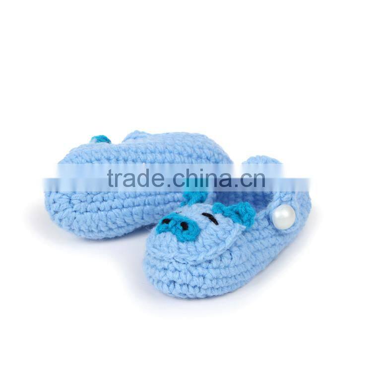Little Piggy Design Crochet Knitting Baby Shoes