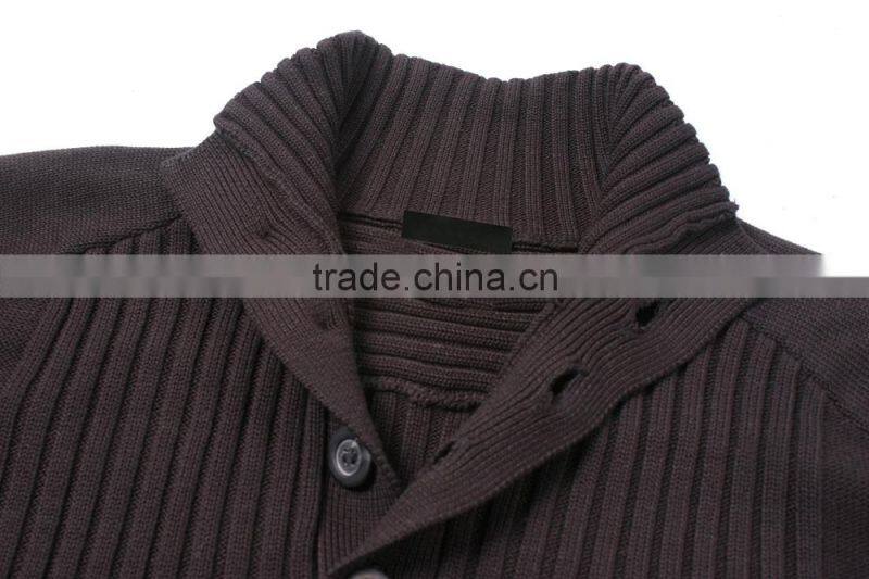 Fashion Men Heavy Knit Cardigan Sweaters