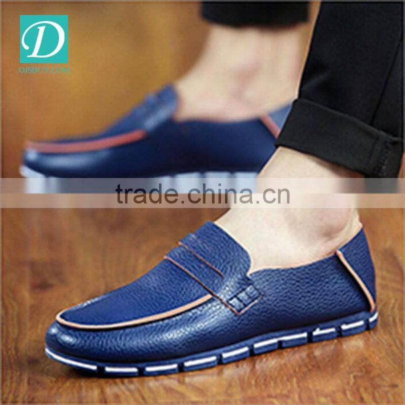 2016 Summer Fashion England PU White Leather Men Breathable Shoes