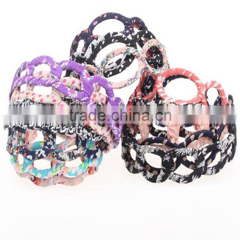 Ladies Hair Accessory Fashion Hollow Fabric Headband