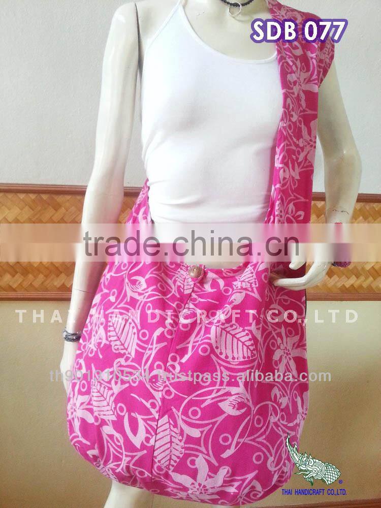 Thai Large Cotton Shoulder Hippie Boho Sling Crossbody Yaam