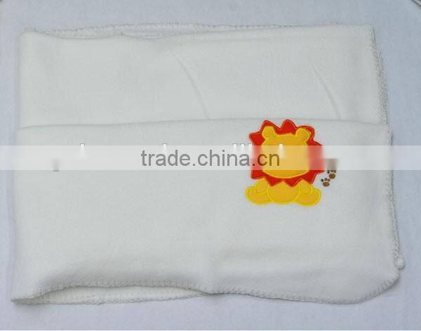 new 2016 China supplier animal Embroidered baby blanket
