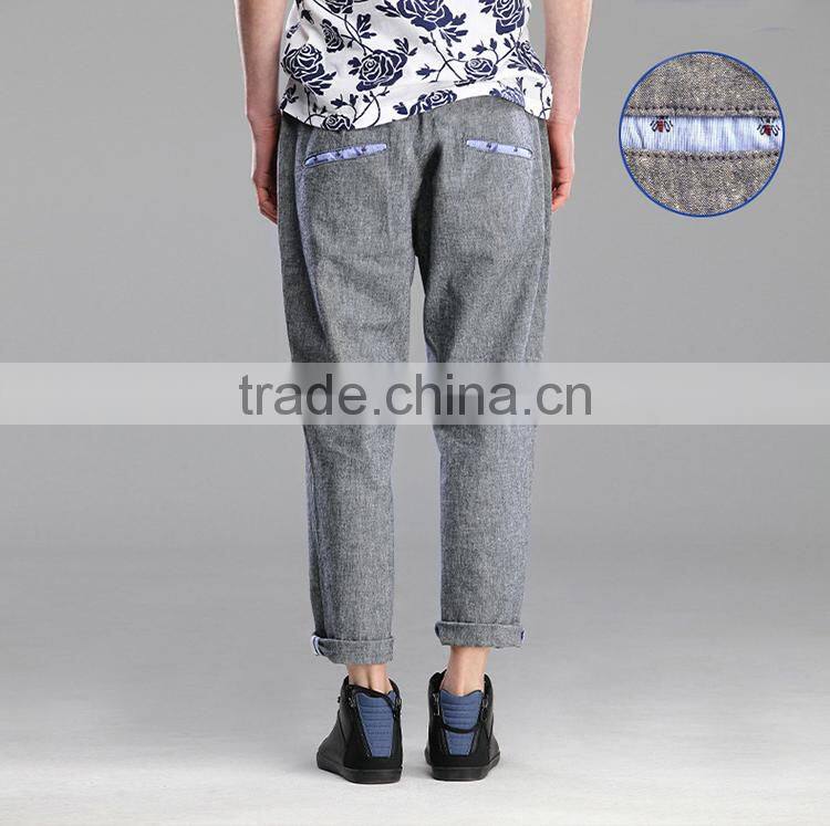 Fashionable and Comfortable Linen/Flax and cotton pants for men P-18