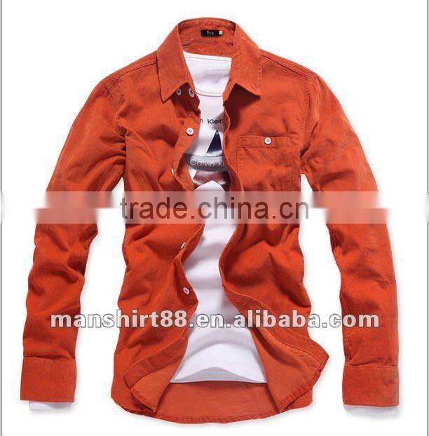 2016 superbly multicolor men corduroy casual shirt