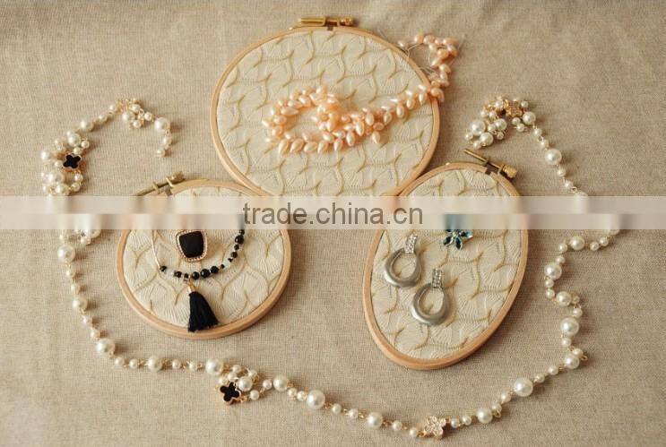 Craft Tools Cross Stitch Supplies Circle Round Natural Bamboo Embroidery Hoops