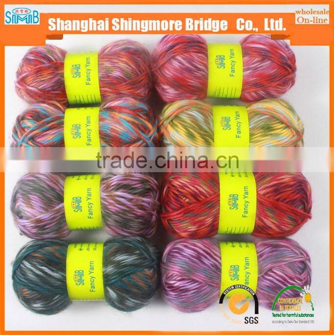 yarn supplier cheap wholesale high quality top dyed 100 acrylic 2 ply roving yarn for hand knitting