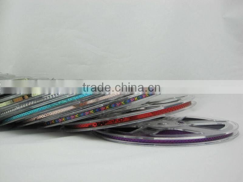 Sequins chain for embroidery machine