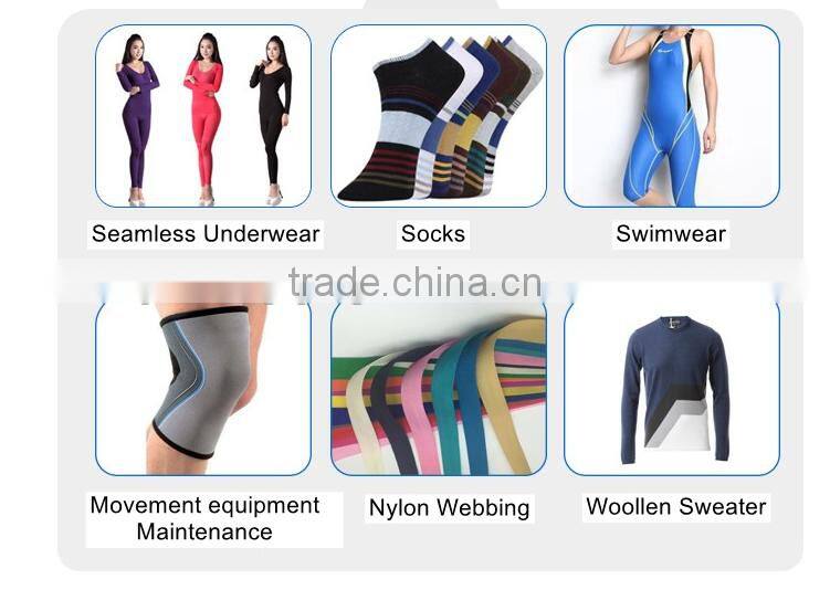 HIGH STRETCH 70D/24F/2 Dyed NYLON 6 YARN FOR SOCKS SWIMWEAR WEBBING WOOLEN SWEATER overlocking stitch TOWEL