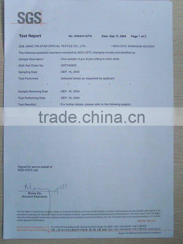 PVC coated mesh fabric for chair