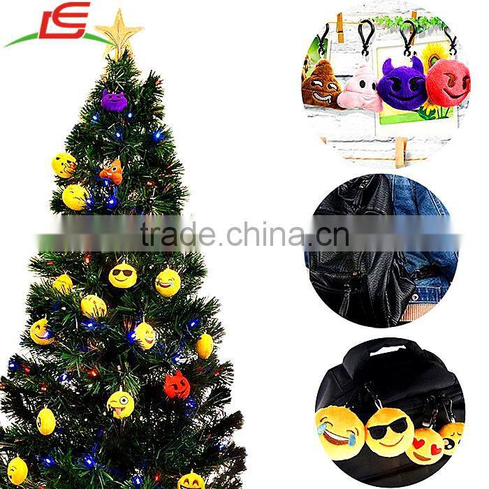 Plush Decorations Party Supplies Gifts Emoji Keychain For Festival Kids