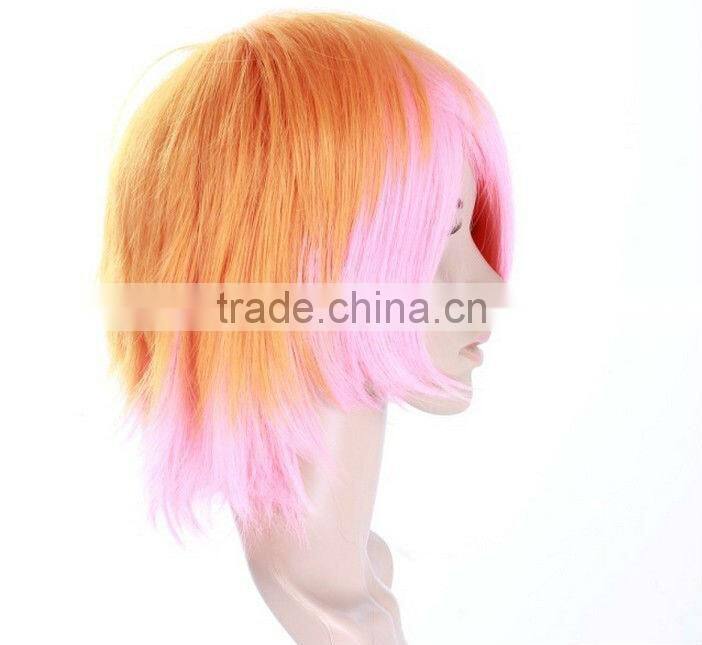 Straight Silk Top Full Lace Wigs,Blonde Hair Costume Wig,Fun Wigs,Wigs for Kids,Cosplay Wigs