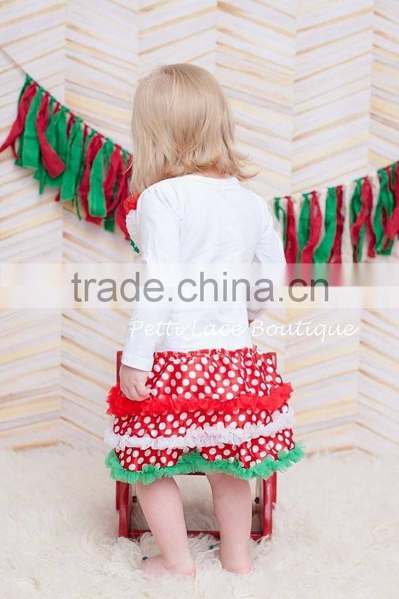 Christmas hot selling!! girl boutique pajamas baby girls 2 pcs baby gift set