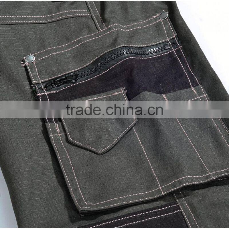 PESSO RIPSTOP 100% cotton chaki workwear bibpants